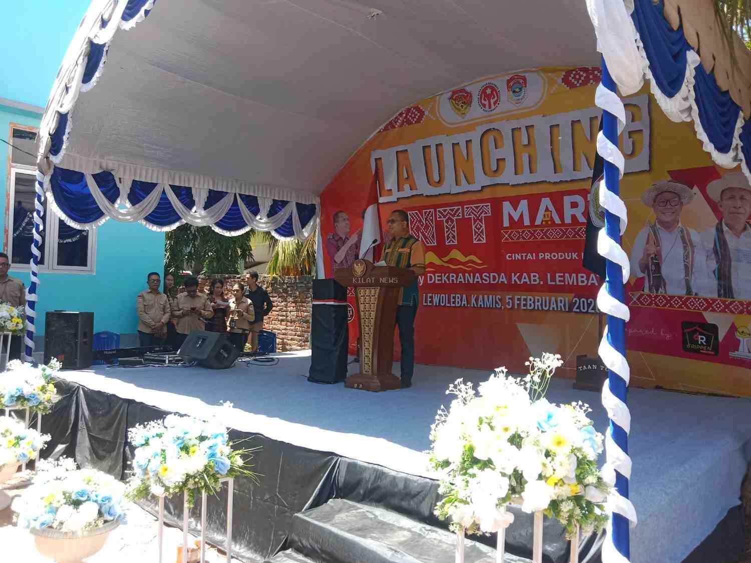 Gubernur NTT Meluncurkan  NTT Mart DI  Lembata